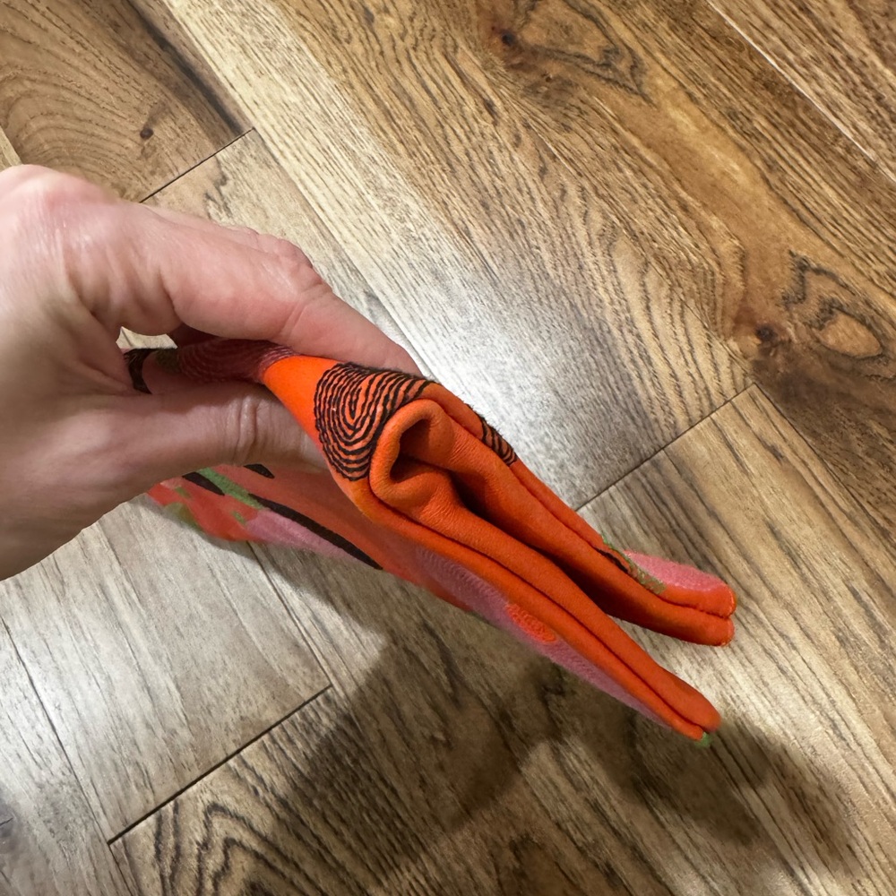 Clare V Floral Orange and Pink Clutch - Picture 6 of 9